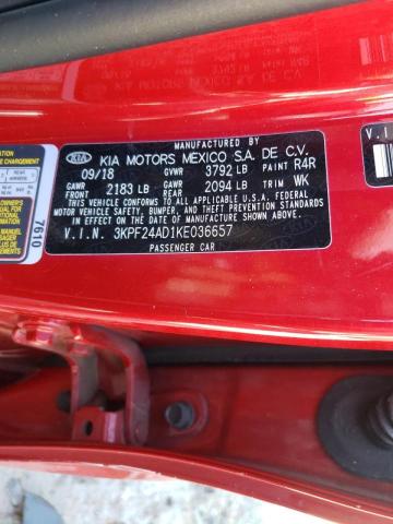 Photo 10 from auction – 2019 KIA FORTE FE with VIN 3KPF24AD1KE036657