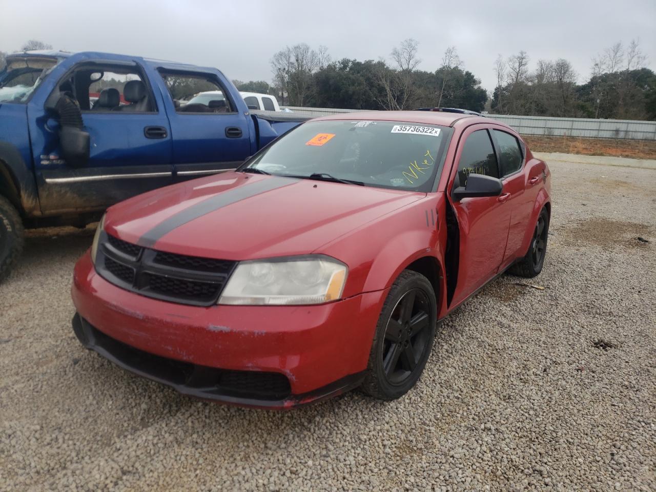 Photo 2 from auction – 2013 DODGE AVENGER SE with VIN 1C3CDZAB9DN589522