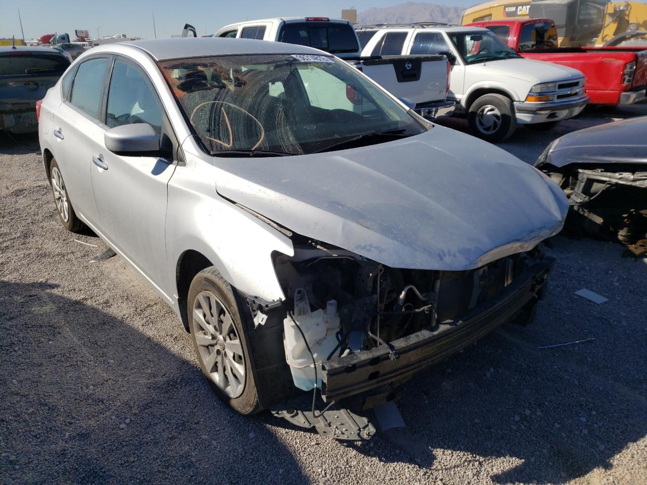 NISSAN SENTRA S 2017 with VIN 3N1AB7AP4HY261252 - Photo from auction