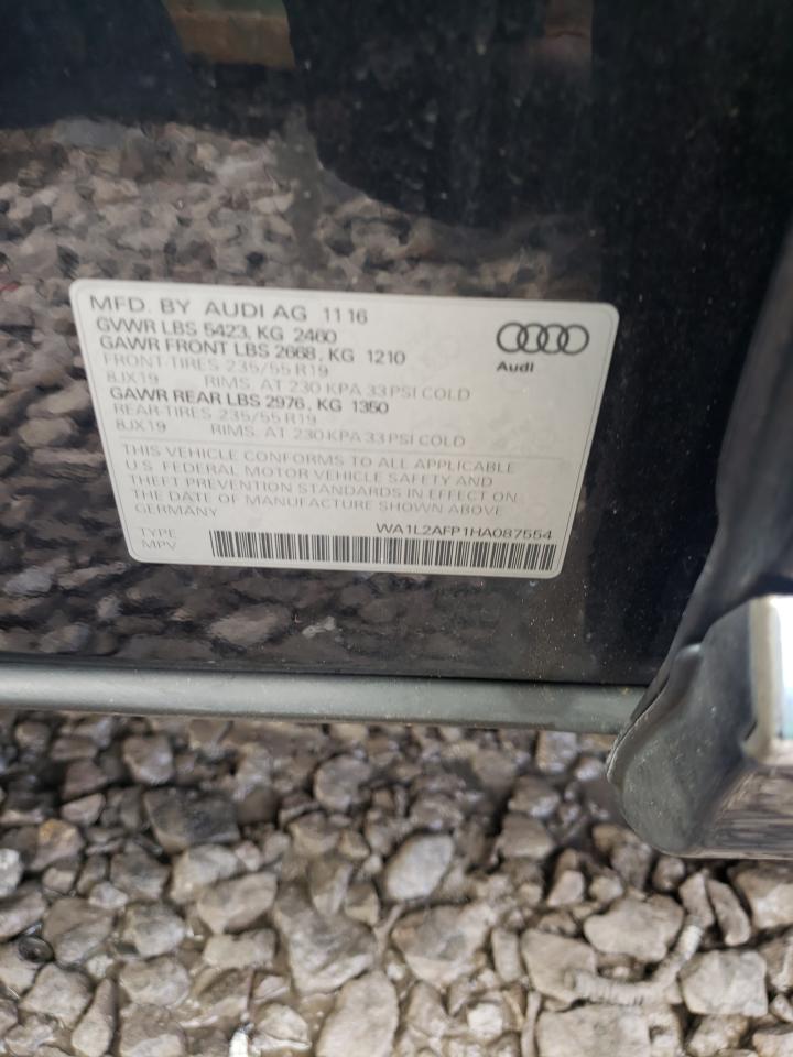 Photo 10 from auction – 2017 AUDI Q5 PREMIUM with VIN WA1L2AFP1HA087554
