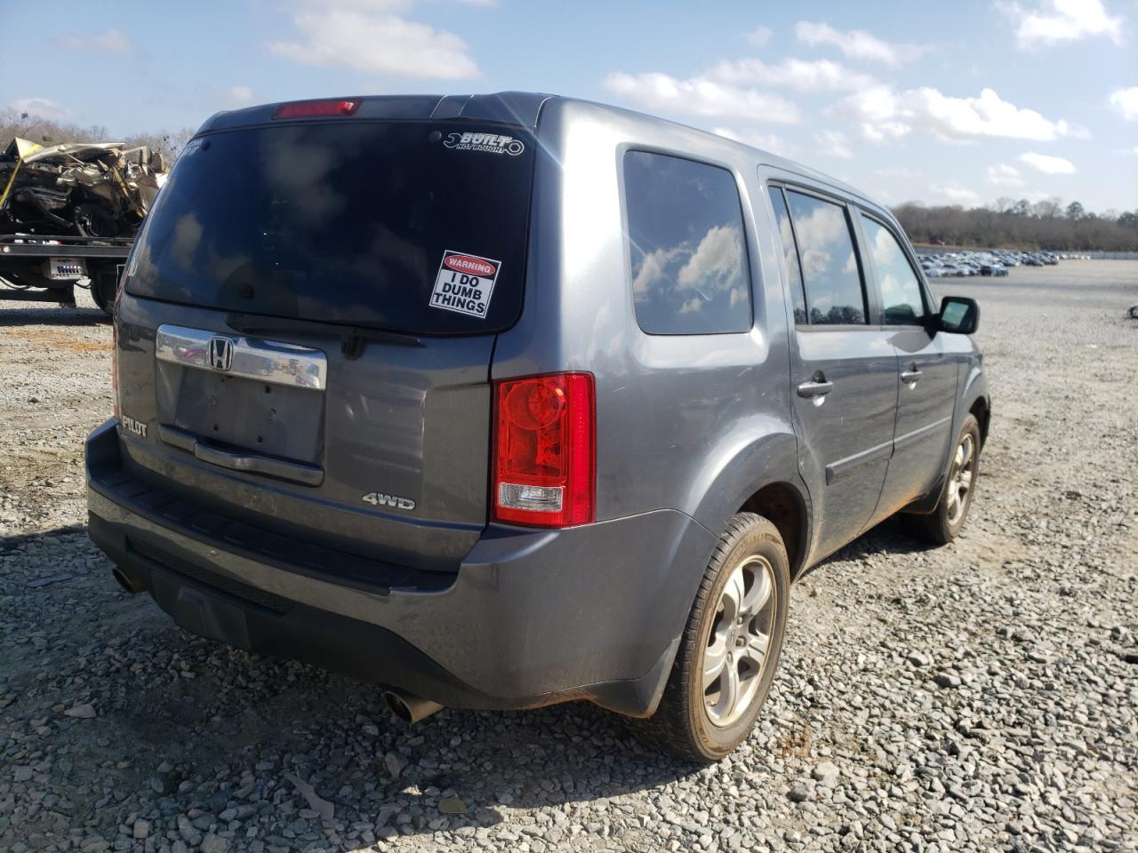 Photo 4 from auction – 2013 HONDA PILOT EXL with VIN 5FNYF4H59DB013118