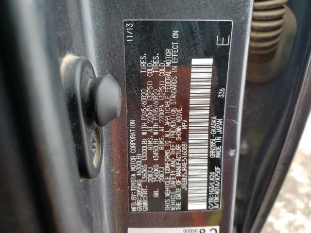 Photo 10 from auction – 2014 TOYOTA 4RUNNER SR with VIN JTEBU5JR4E5160881