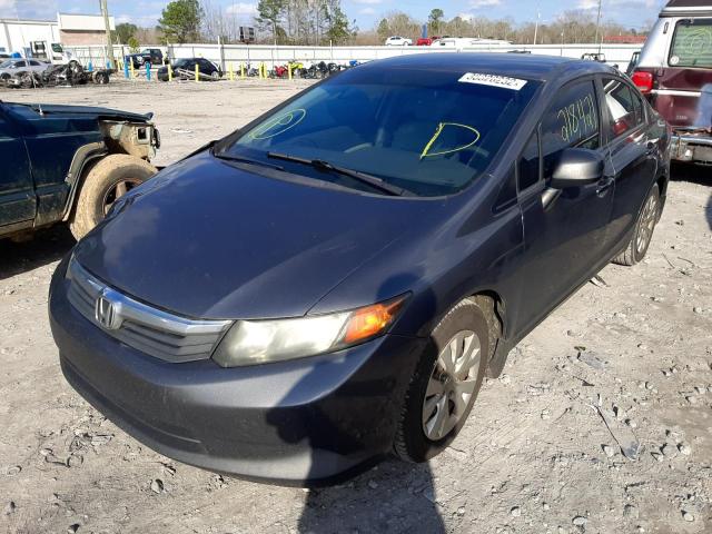 Photo 2 from auction – 2012 HONDA CIVIC LX with VIN 19XFB2F58CE061885