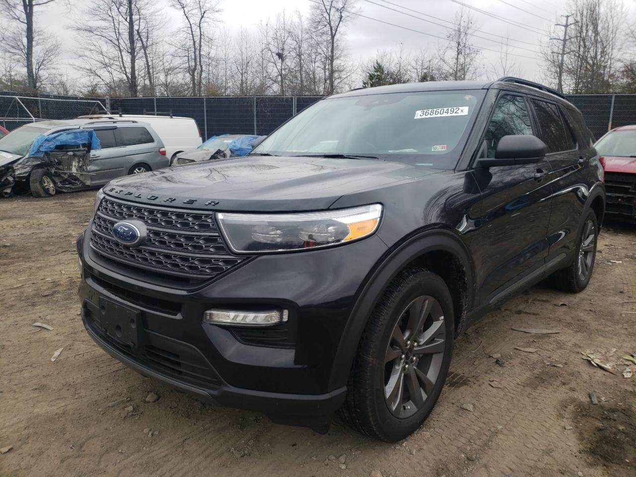 Photo 2 from auction – 2021 FORD EXPLORER X with VIN 1FMSK8DH3MGA02657