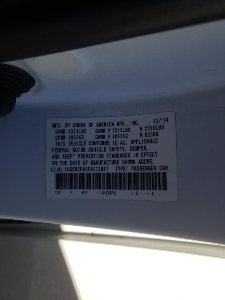 Photo 10 from auction – 2015 HONDA ACCORD EXL with VIN 1HGCR2F85FA079861
