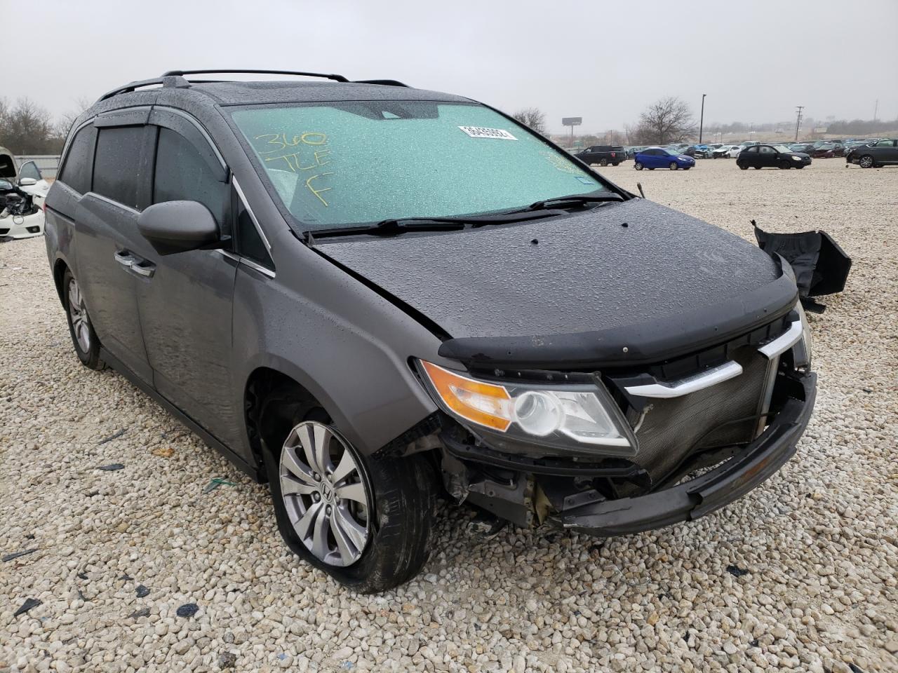 HONDA ODYSSEY EX 2014 with VIN 5FNRL5H69EB022835 - Photo from auction