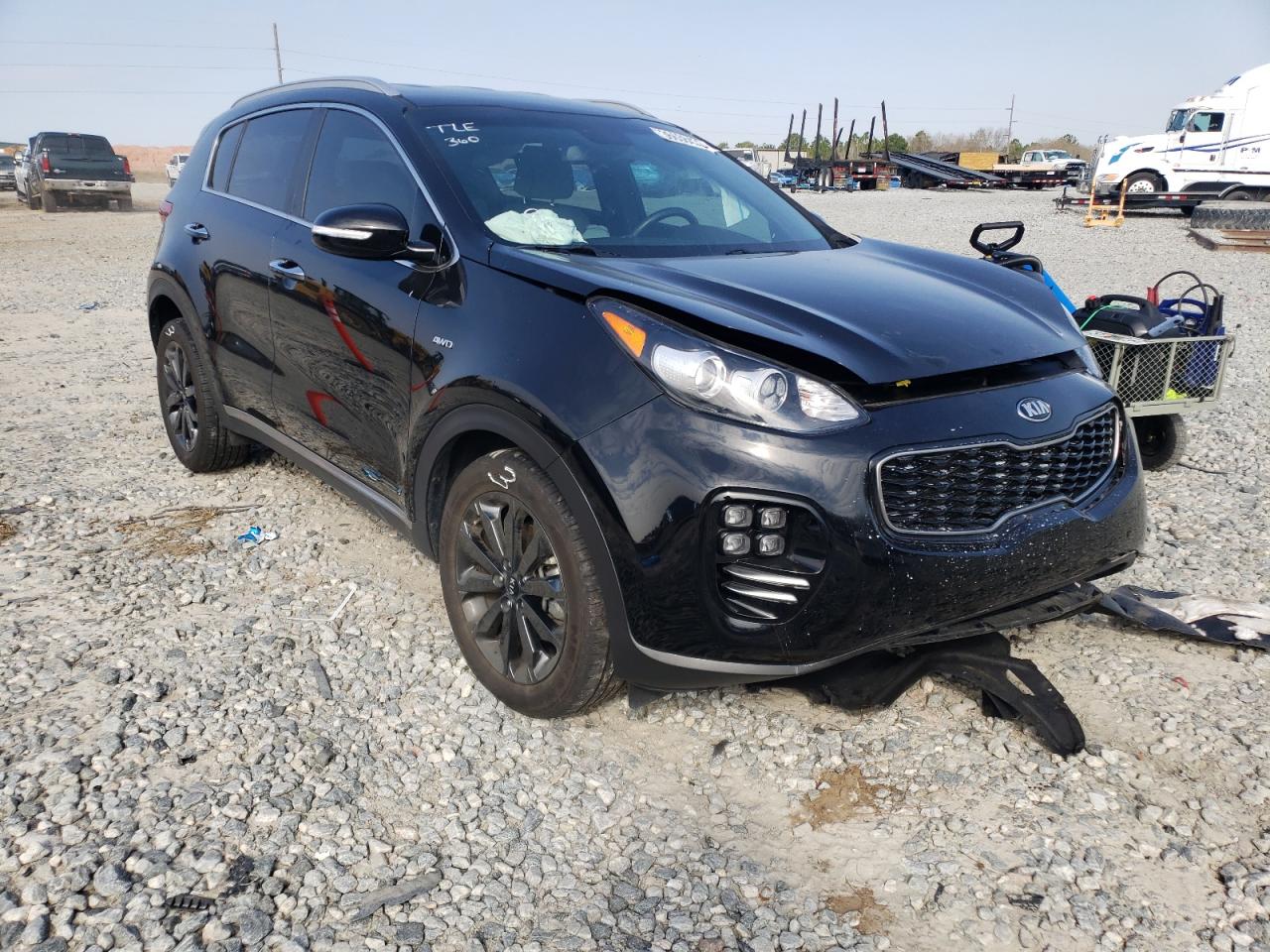 KIA SPORTAGE E 2019 with VIN KNDPNCAC3K7612617 - Photo from auction