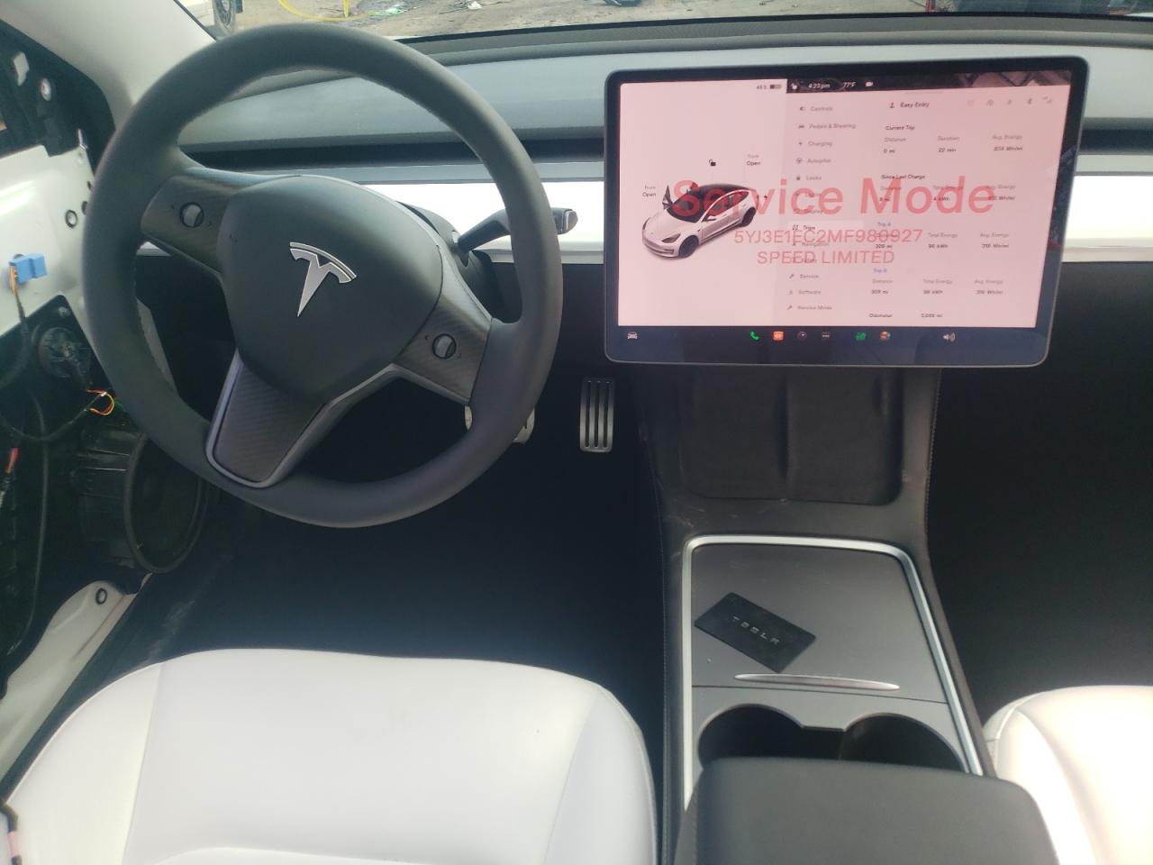 Photo 9 from auction – 2021 TESLA MODEL 3 with VIN 5YJ3E1EC2MF980927