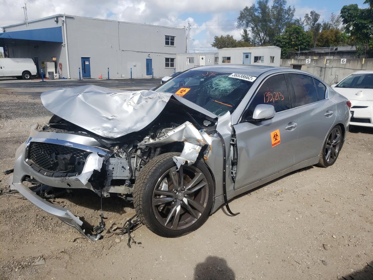 Photo 2 from auction – 2014 INFINITI Q50 BASE with VIN JN1BV7AP8EM689495