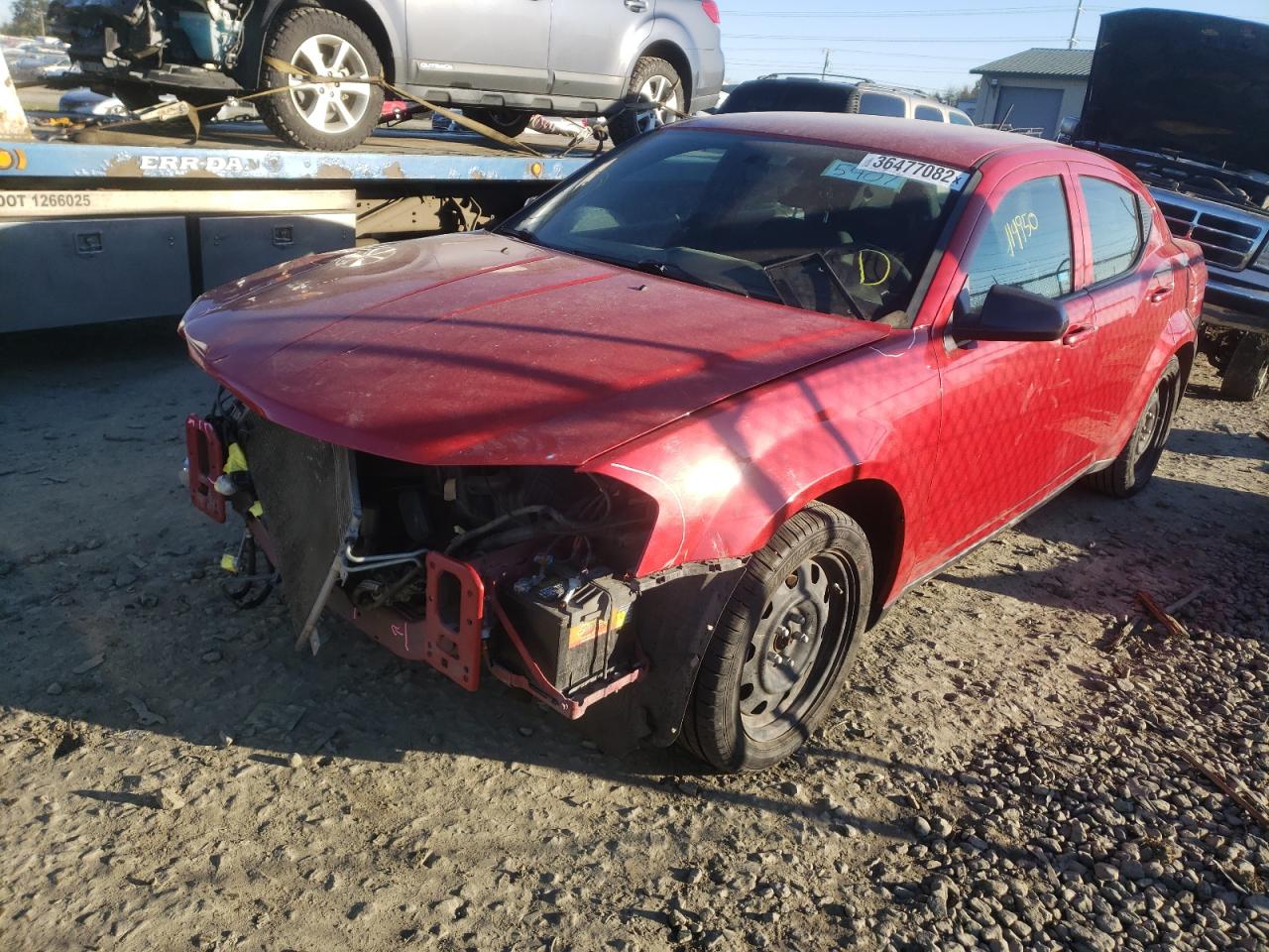 Photo 2 from auction – 2014 DODGE AVENGER SE with VIN 1C3CDZAB4EN154621