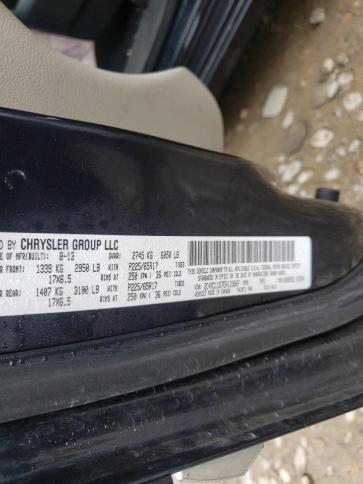 Photo 10 from auction – 2014 CHRYSLER TOWN & COU with VIN 2C4RC1CG7ER133607