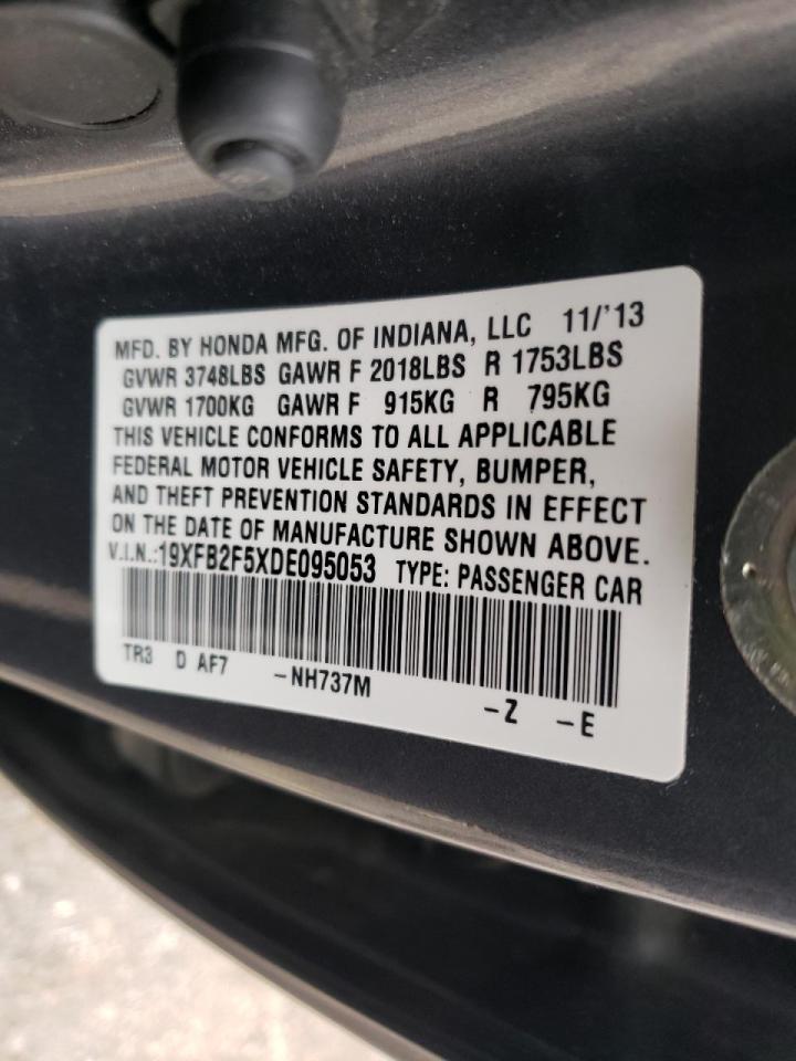 Photo 10 from auction – 2013 HONDA CIVIC LX with VIN 19XFB2F5XDE095053