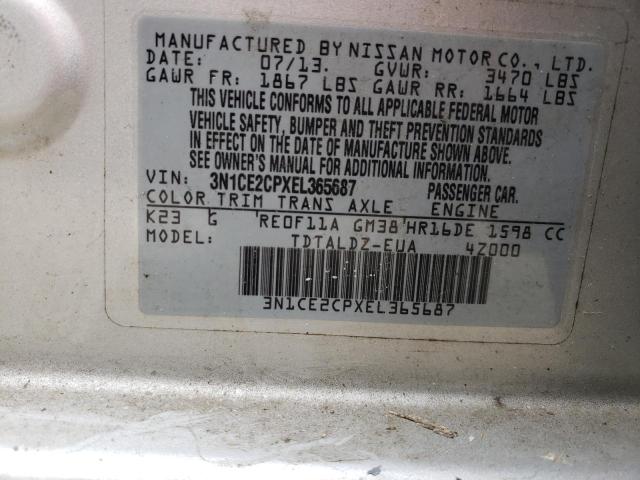 Photo 10 from auction – 2014 NISSAN VERSA NOTE with VIN 3N1CE2CPXEL365687