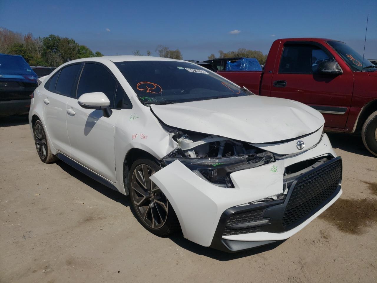 TOYOTA COROLLA SE 2020 with VIN 5YFS4RCE3LP047137 - Photo from auction
