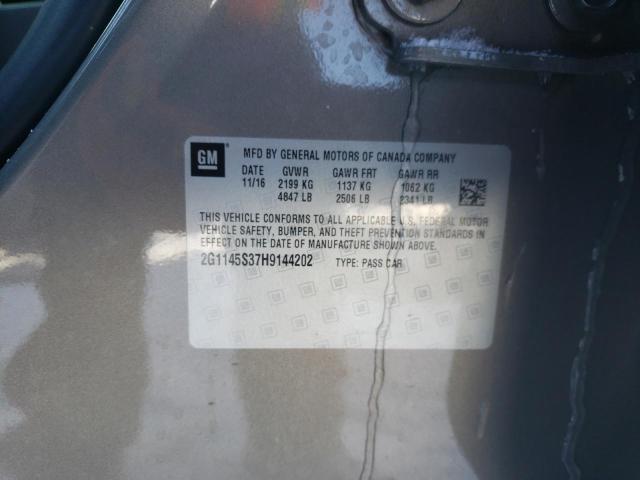 Photo 10 from auction – 2017 CHEVROLET IMPALA PRE with VIN 2G1145S37H9144202