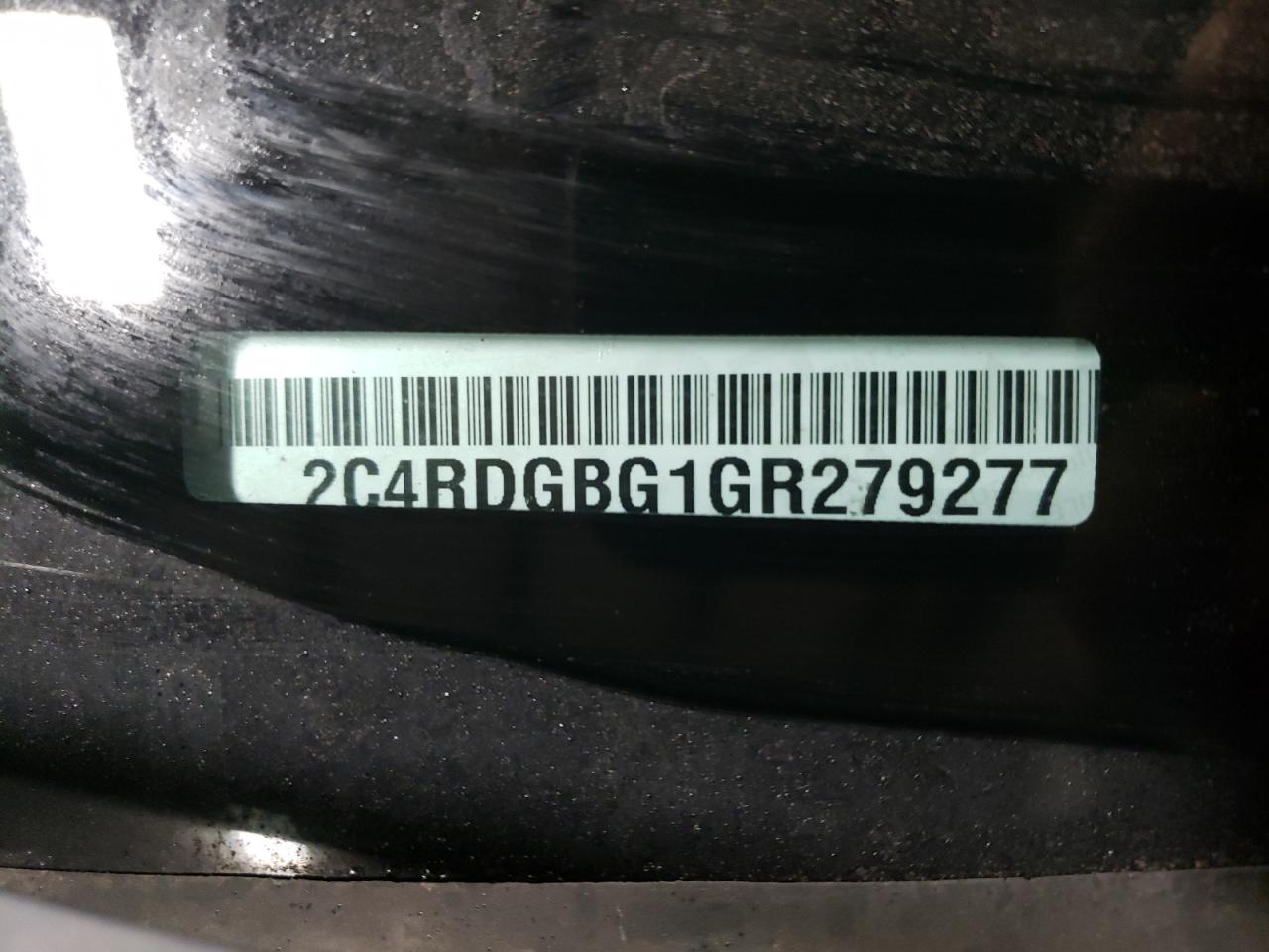 Photo 10 from auction – 2016 DODGE GRAND CARA with VIN 2C4RDGBG1GR279277