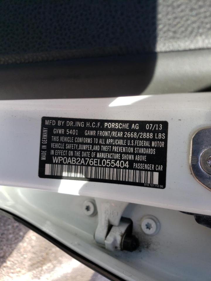 Photo 10 from auction – 2014 PORSCHE PANAMERA S with VIN WP0AB2A76EL055404