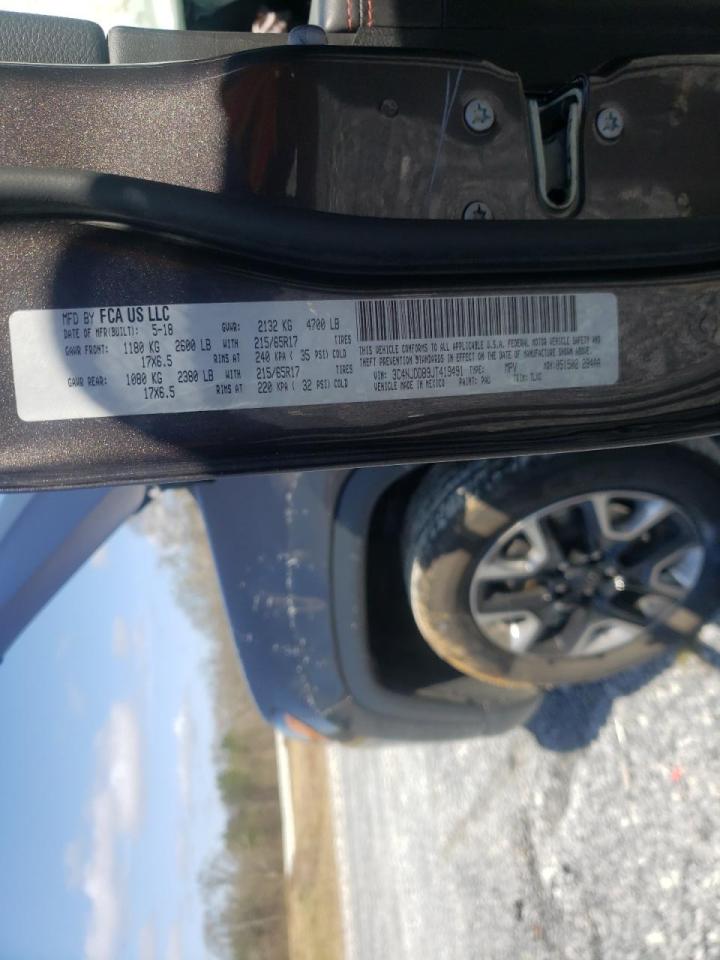 Photo 10 from auction – 2018 JEEP COMPASS TR with VIN 3C4NJDDB9JT419491
