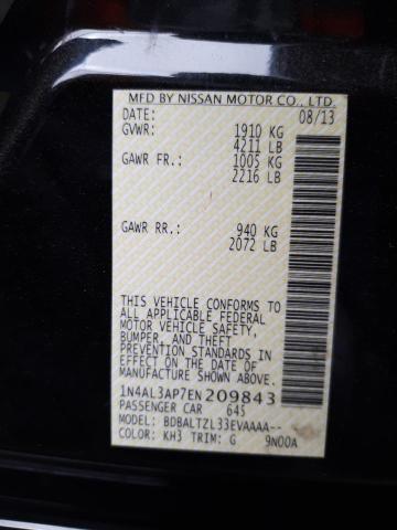 Photo 10 from auction – 2014 NISSAN ALTIMA 2.5 with VIN 1N4AL3AP7EN209843