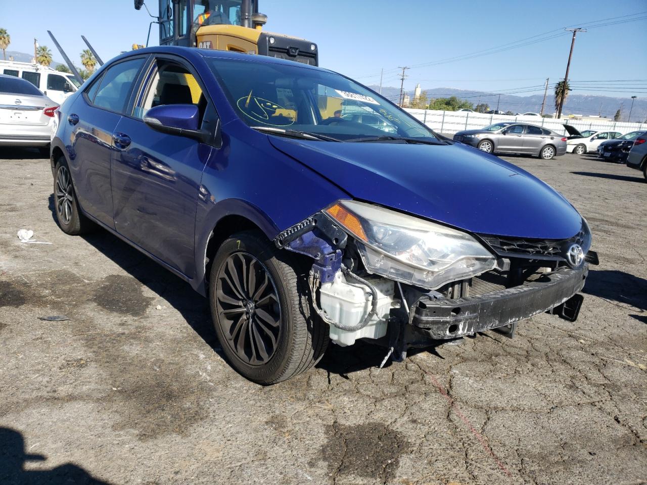 TOYOTA COROLLA L 2014 with VIN 5YFBURHE3EP000928 - Photo from auction