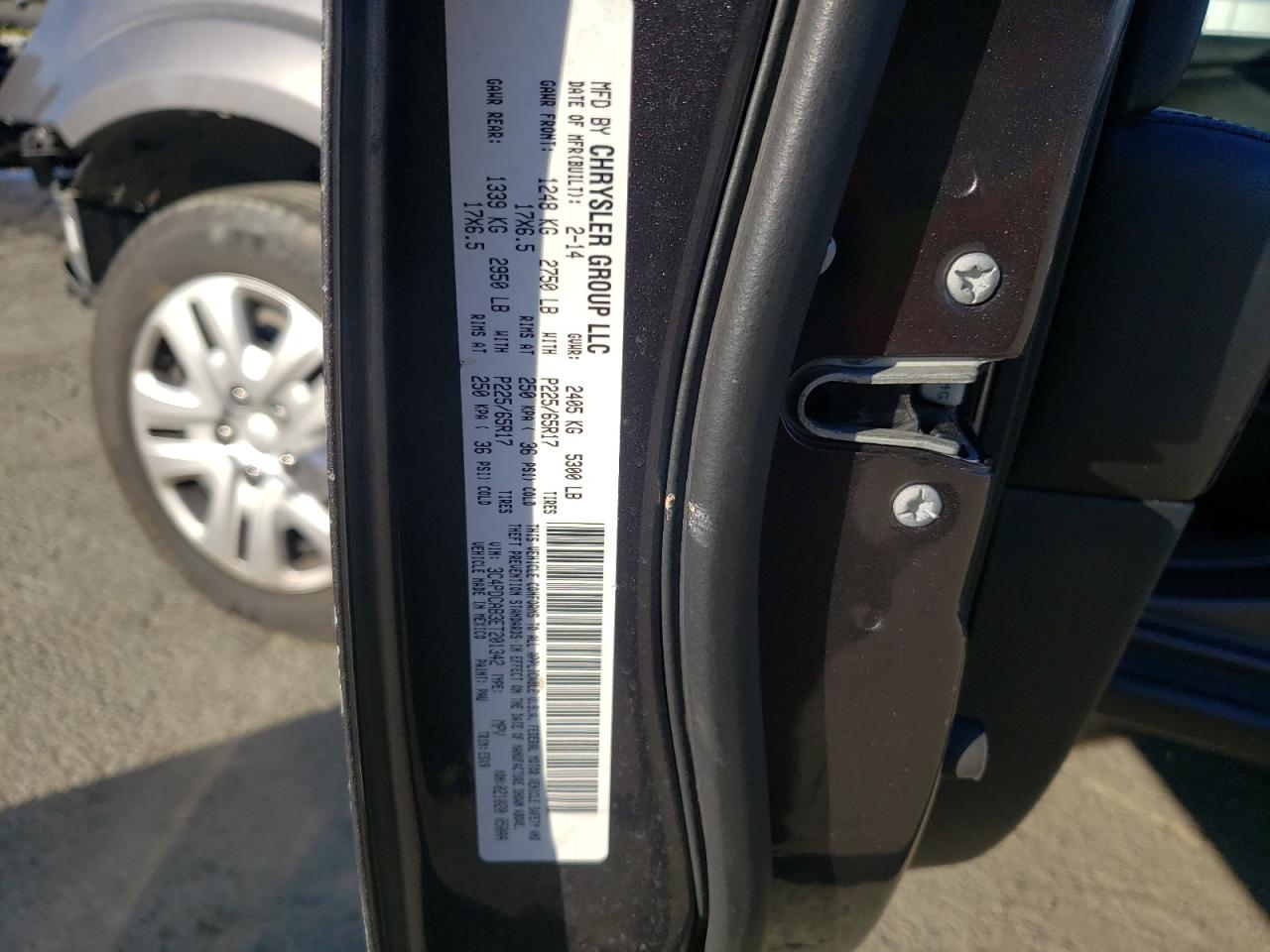 Photo 10 from auction – 2014 DODGE JOURNEY SE with VIN 3C4PDCAB3ET201342