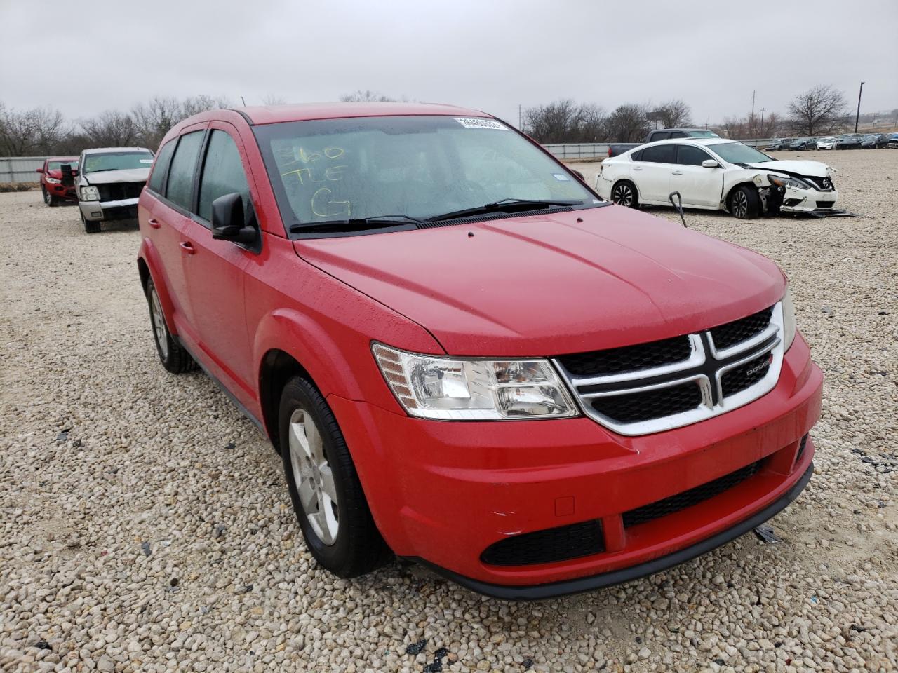 DODGE JOURNEY SE 2013 with VIN 3C4PDCABXDT560931 - Photo from auction