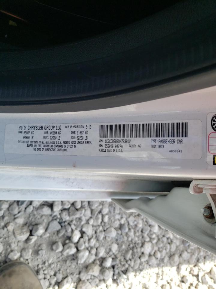 Zdjęcie 10 z aukcji – 2013 CHRYSLER 200 TOURIN z VIN 1C3CCBBB0DN763812