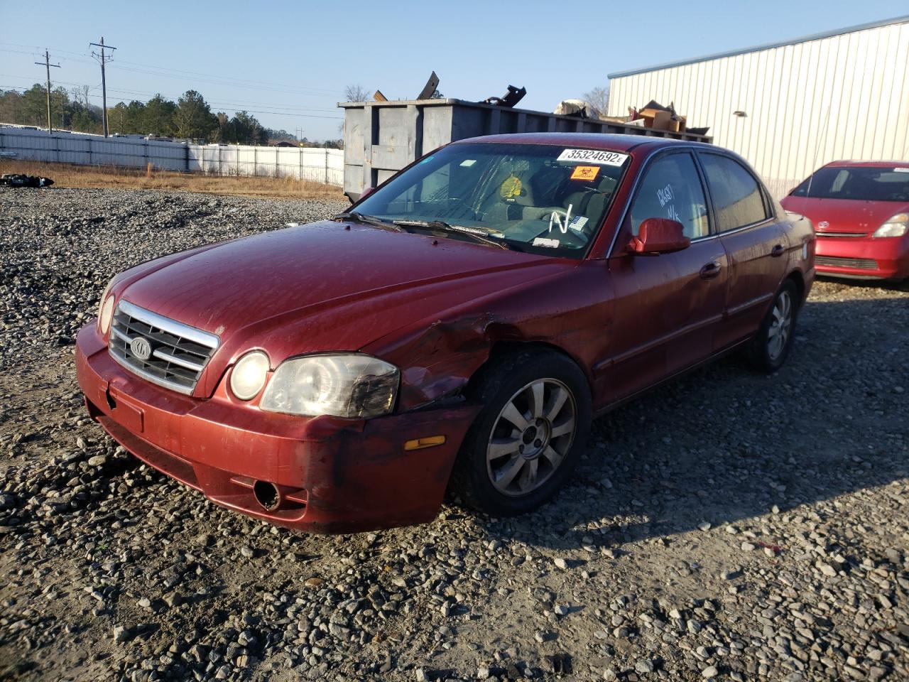 Photo 2 from auction – 2005 KIA OPTIMA with VIN KNAGD128955430077