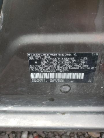 Photo 10 from auction – 2011 TOYOTA RAV4 with VIN 2T3KK4DV9BW011240