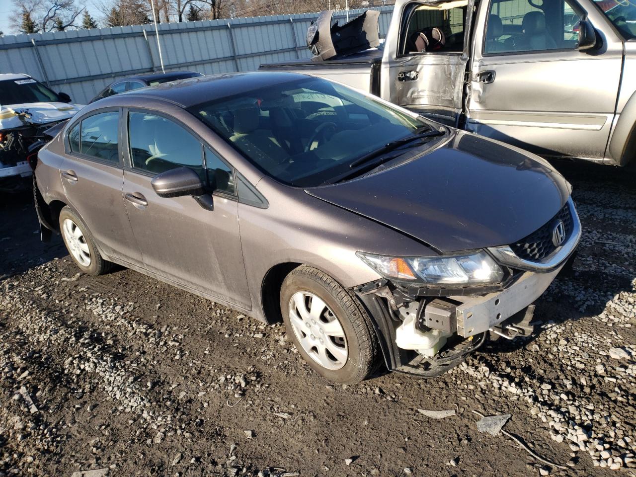 Photo 1 from auction – 2014 HONDA CIVIC LX with VIN 2HGFB2F58EH509633