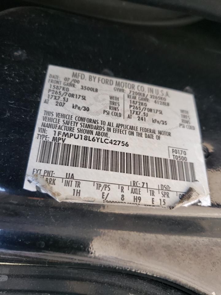 Photo 10 from auction – 2000 FORD EXPEDITION with VIN 1FMPU18L6YLC42756