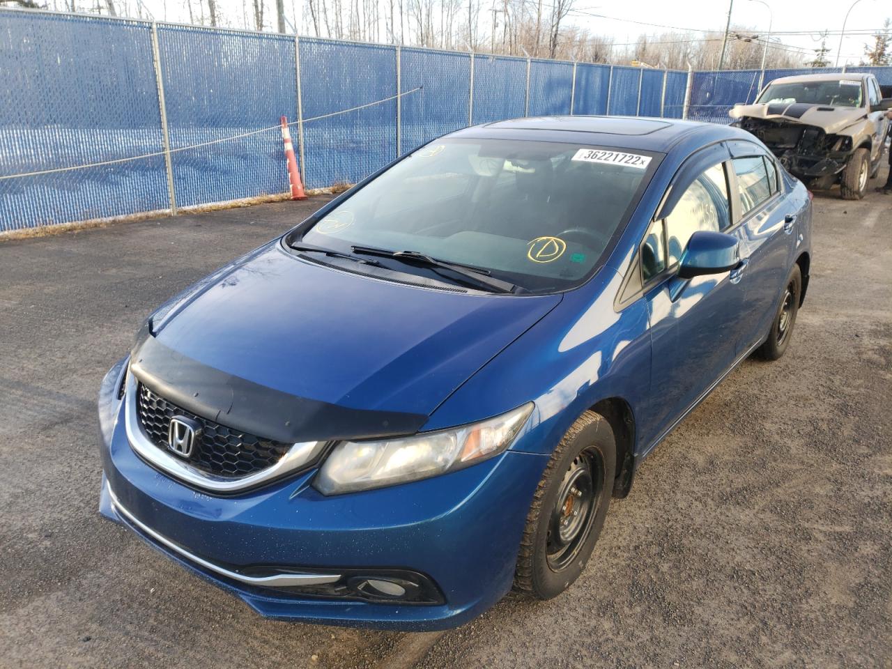 Photo 2 from auction – 2013 HONDA CIVIC LX with VIN 2HGFB2F51DH017010