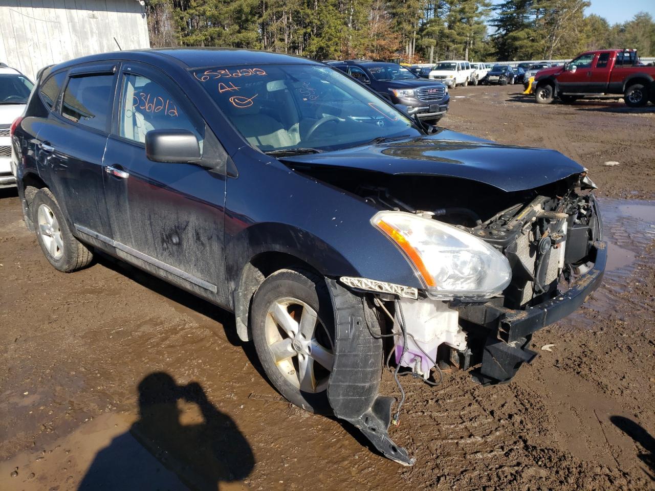 NISSAN ROGUE S 2012 with VIN JN8AS5MV6CW712424 - Photo from auction