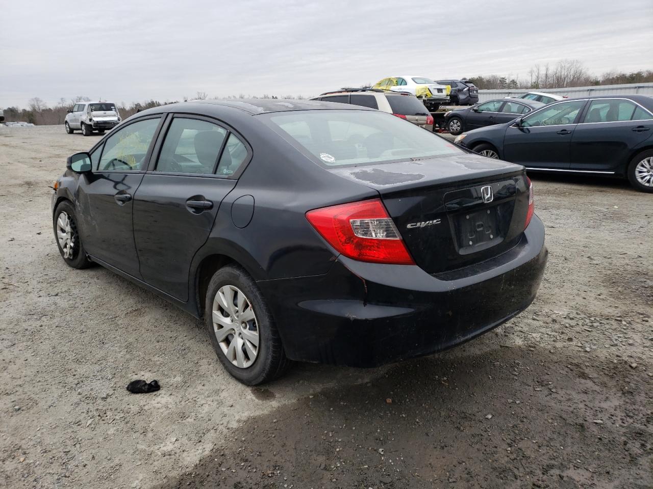Photo 3 from auction – 2012 HONDA CIVIC LX with VIN 2HGFB2F54CH559569