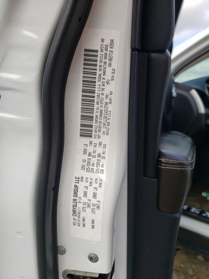 Photo 10 from auction – 2014 JEEP CHEROKEE L with VIN 1C4PJLDB1EW312700