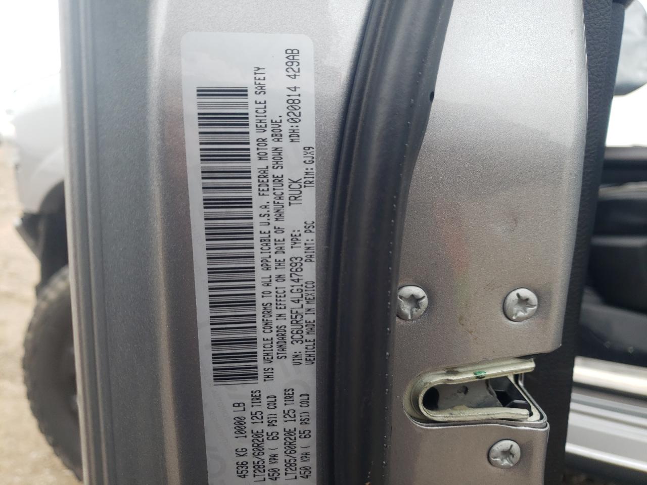 Photo 10 from auction – 2020 RAM 2500 LARAM with VIN 3C6UR5FL4LG147693