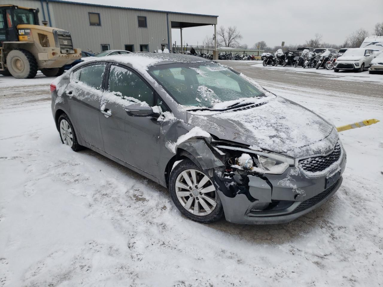 KIA FORTE EX 2014 with VIN KNAFX4A80E5234129 - Photo from auction