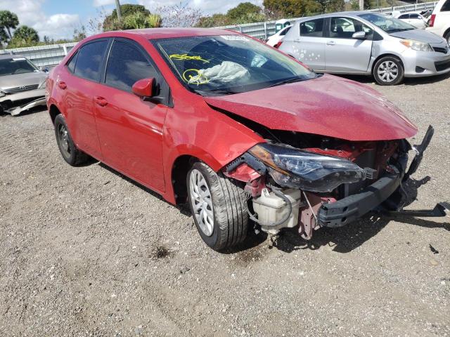 TOYOTA COROLLA L 2019 with VIN 5YFBURHE5KP858221 - Photo from auction