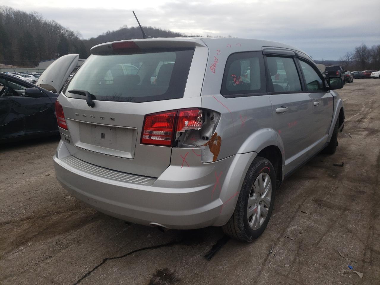 Photo 4 from auction – 2014 DODGE JOURNEY SE with VIN 3C4PDCAB6ET237199