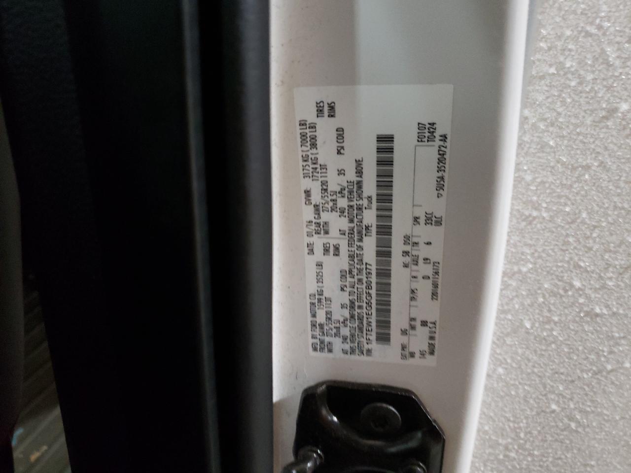 Photo 10 from auction – 2016 FORD F150 SUPER with VIN 1FTEW1EG5GFB01977