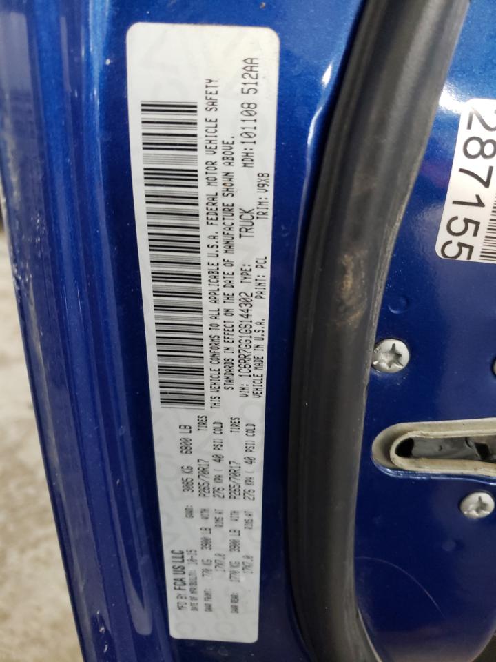 Photo 10 from auction – 2016 RAM 1500 SLT with VIN 1C6RR7GG1GS144302
