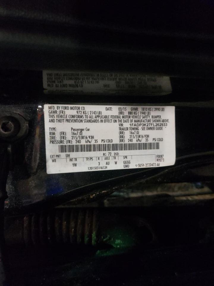 Photo 10 from auction – 2015 FORD FOCUS SE with VIN 1FADP3K27FL262933