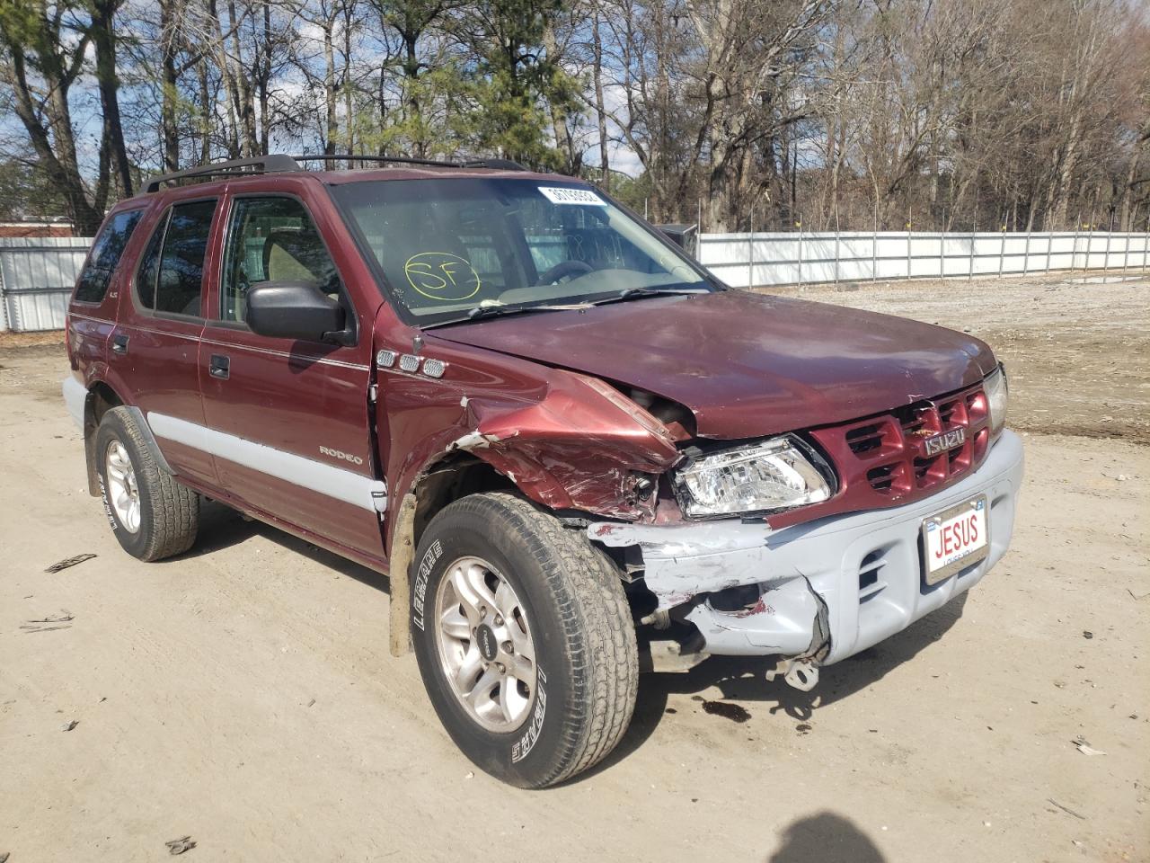 ISUZU RODEO S 2002 with VIN 4S2CK58W124326502 - Photo from auction