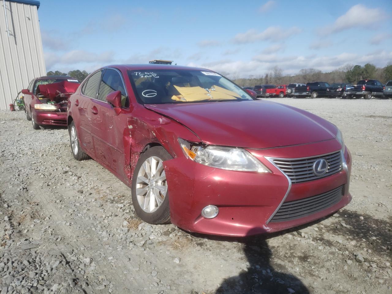 LEXUS ES 300H 2013 with VIN JTHBW1GG7D2005592 - Photo from auction
