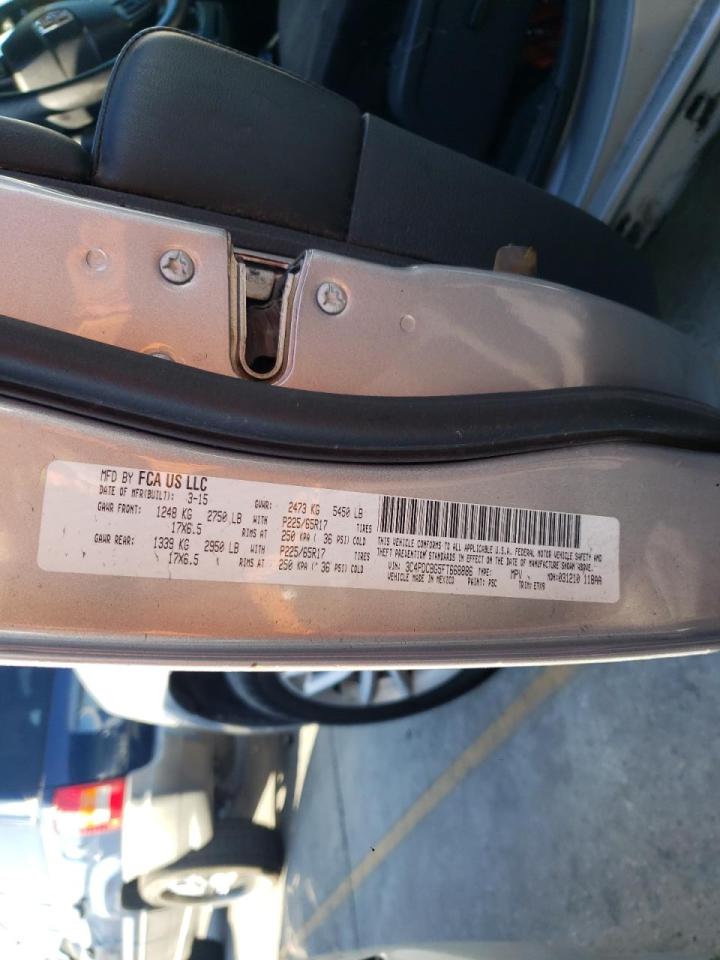 Photo 10 from auction – 2015 DODGE JOURNEY SX with VIN 3C4PDCBG5FT668886