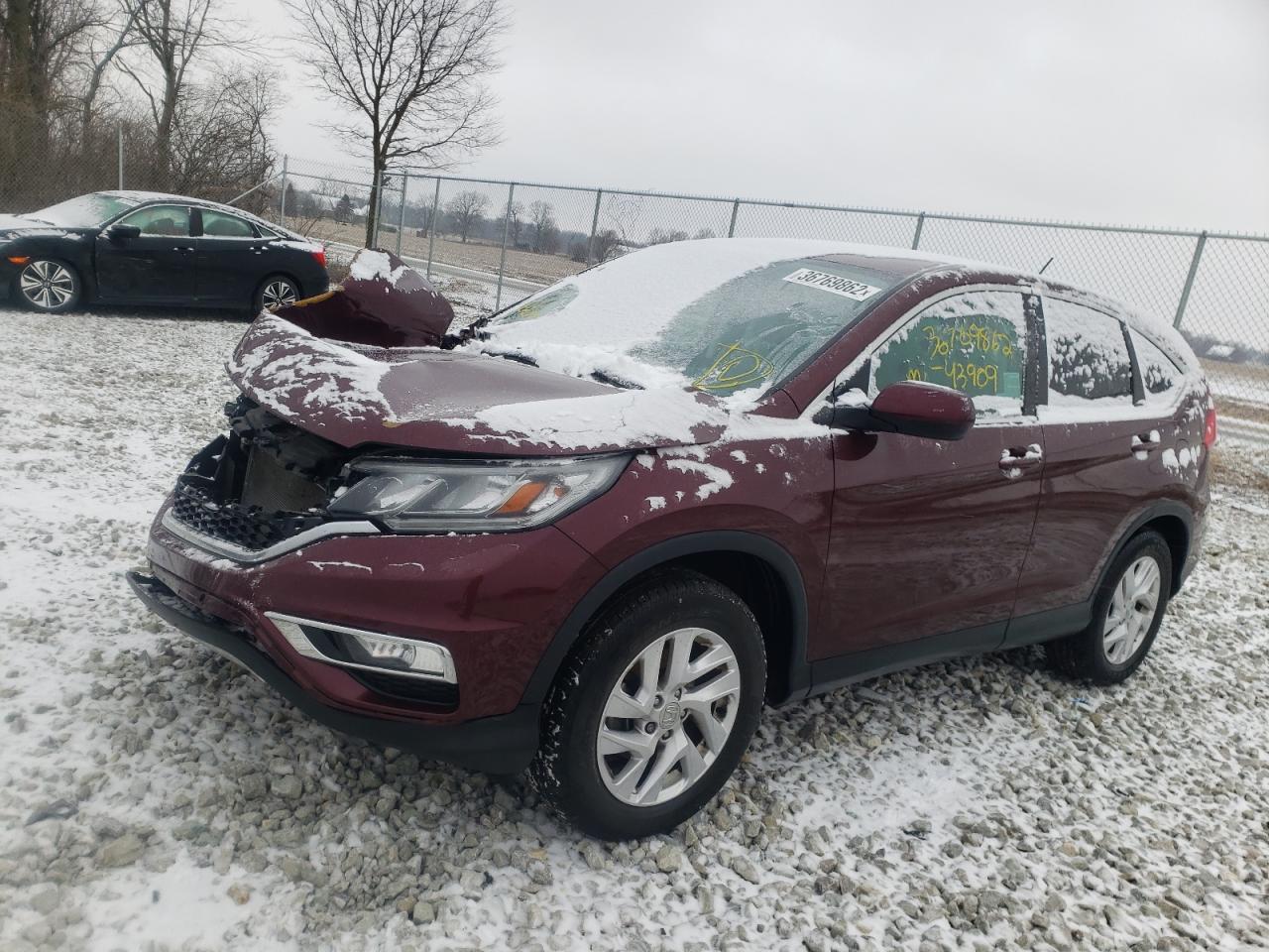 Photo 2 from auction – 2016 HONDA CR-V EX with VIN 2HKRM3H51GH566484