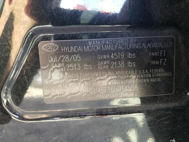 Photo 10 from auction – 2006 HYUNDAI SONATA GLS with VIN 5NPEU46F16H018595
