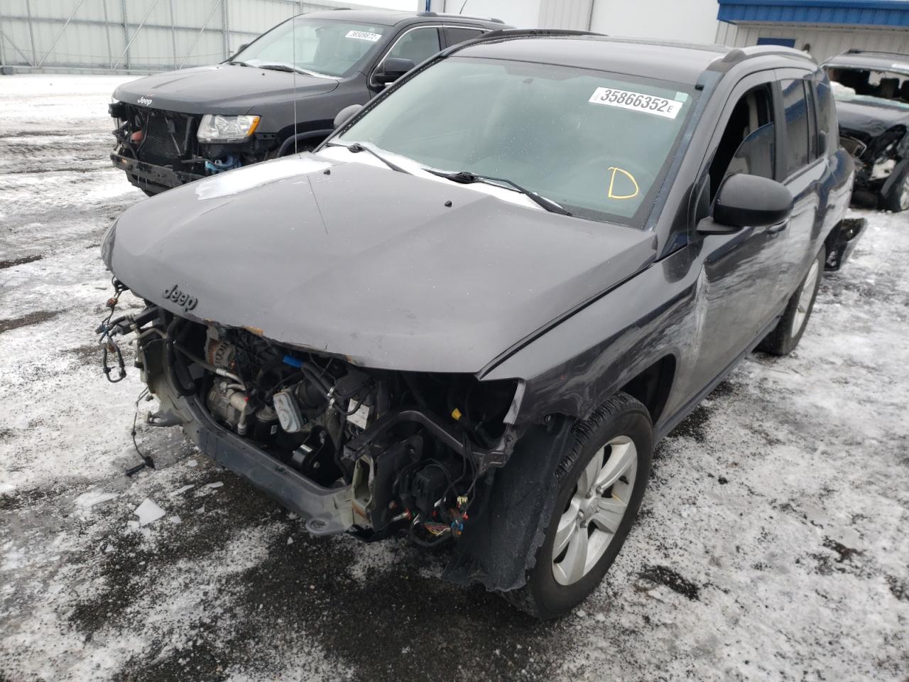 Photo 2 from auction – 2016 JEEP COMPASS SP with VIN 1C4NJDBB0GD549676