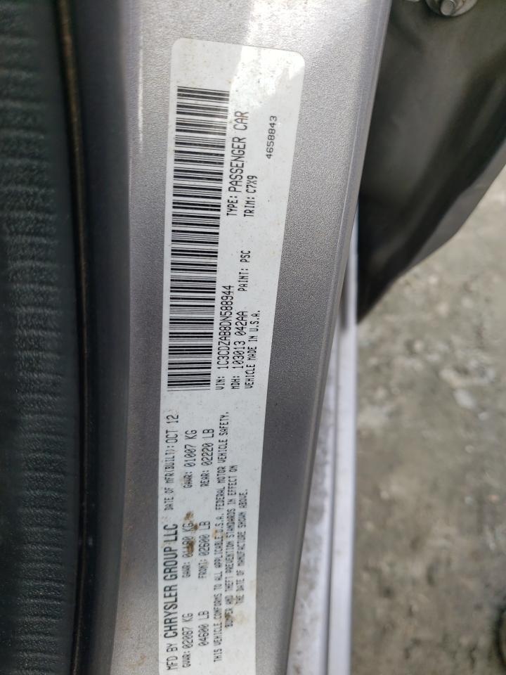 Photo 10 from auction – 2013 DODGE AVENGER SE with VIN 1C3CDZAB8DN588944