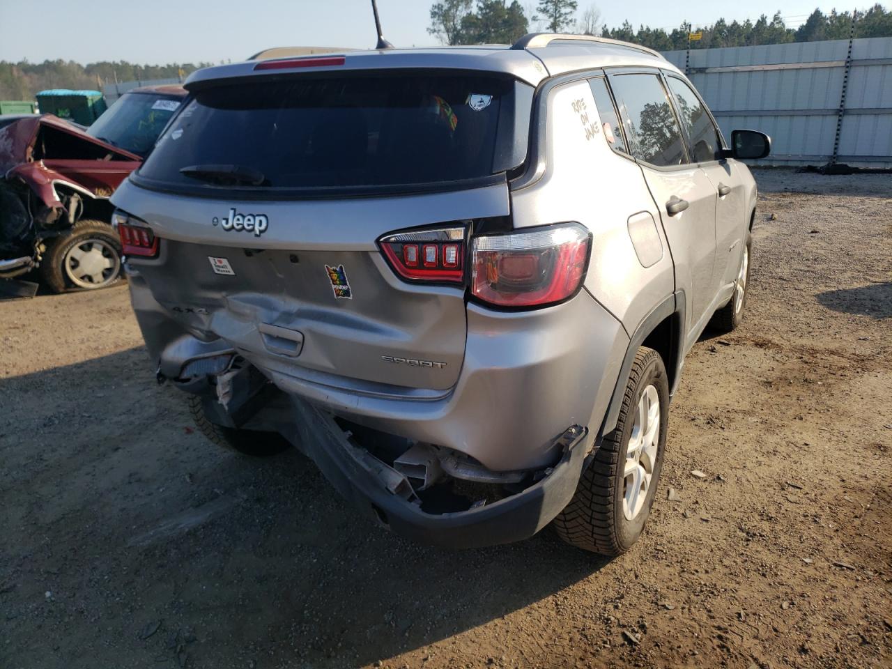 Photo 4 from auction – 2017 JEEP COMPASS SP with VIN 3C4NJDAB4HT647297